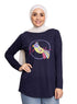 Indigo Printed Long - Sleeve Design 38 - Khotwh